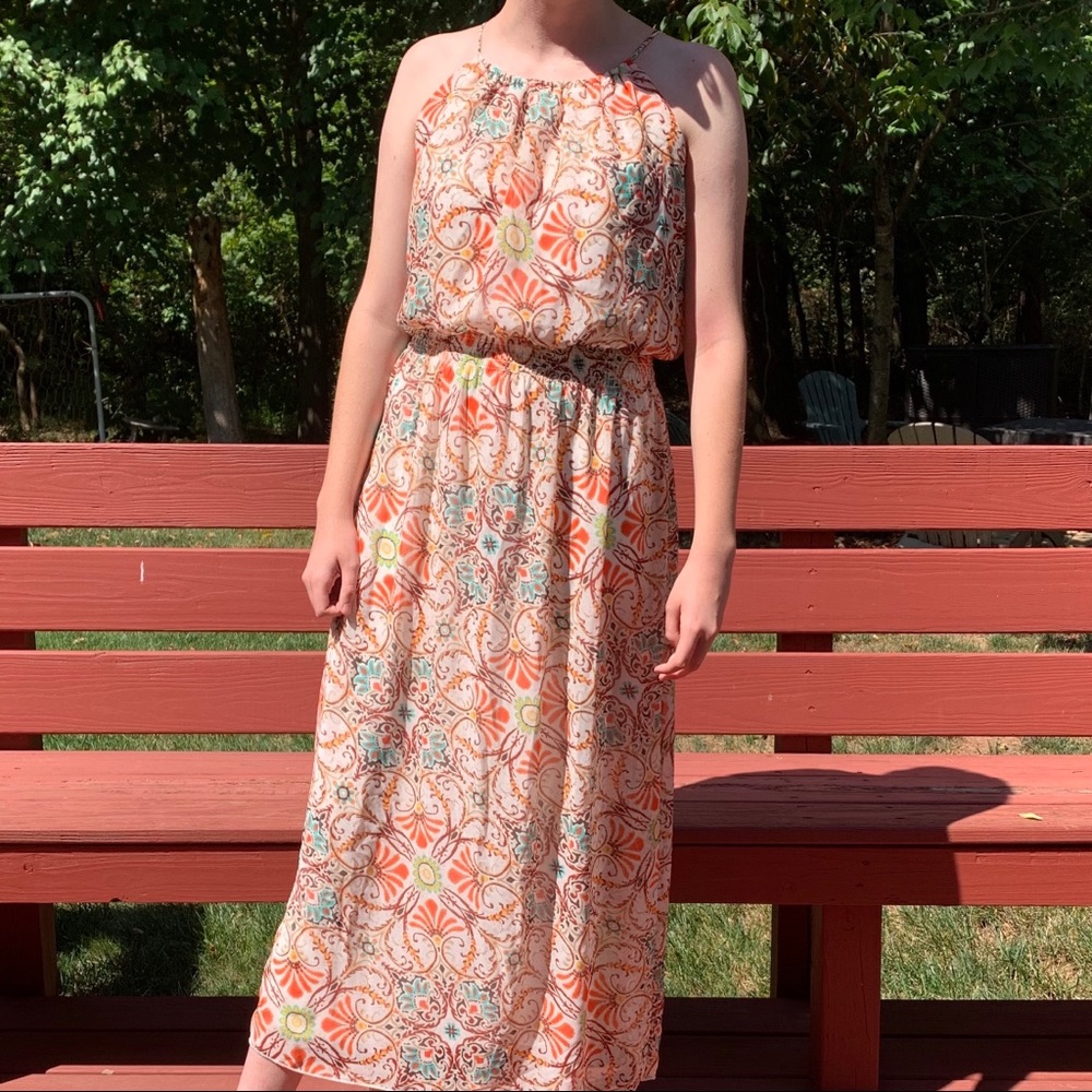 Patterned Maxi Dress